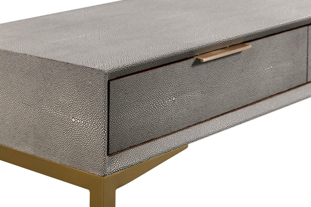 TOV Furniture Pesce Shagreen Console Table