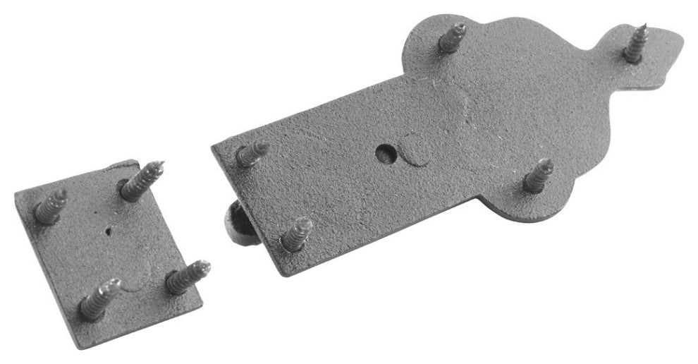 Slide Bolt Black RSF Iron 4 Inch Wide Set of 2