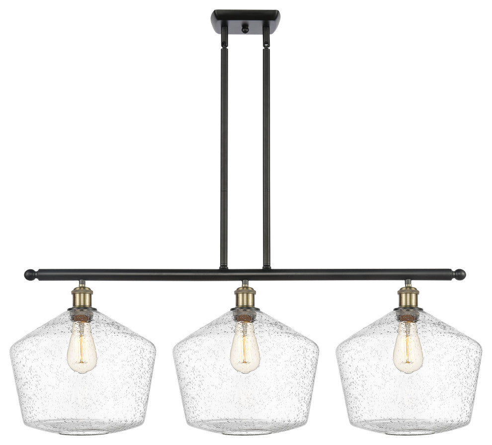 Innovations 516-3I-BAB-G654-12 3-Light Island Light, Black Antique Brass