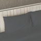 Egyptian Cotton Feel Coolest Soft, 4-Piece Sheet Deep Pockets, Grey, Twin/Twin X