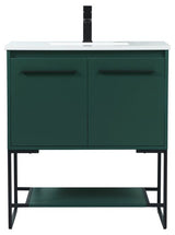 Elegant VF42530MGN 30"Single Bathroom Vanity, Green