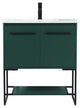 Elegant VF42530MGN 30"Single Bathroom Vanity, Green
