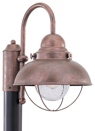 Sebring 1-Light Outdoor Post Lantern, Weathered Copper