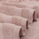 Organic 100% Cotton 650 GSM Feather Touch Quick Dry Bath Towel, Rose Dust, Pack of 3