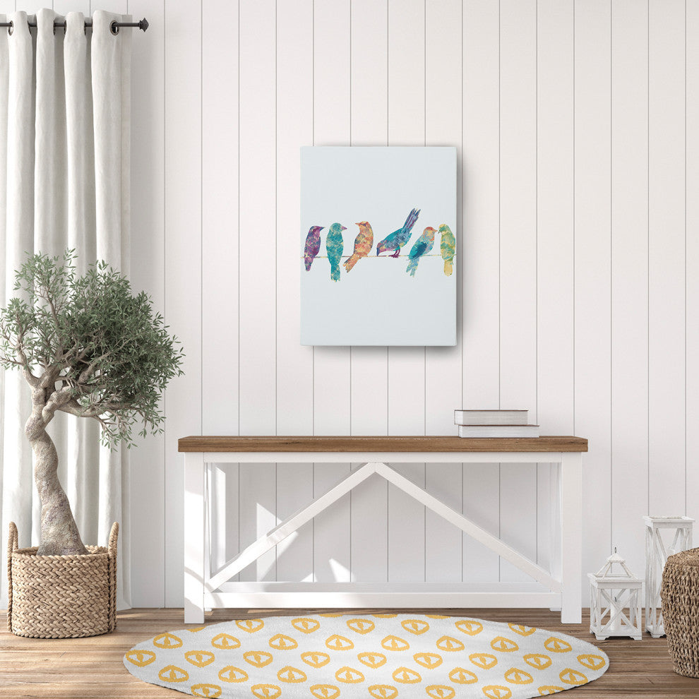 Ikat Tears Chenille Rug, Sunshine Yellow, 5' Round