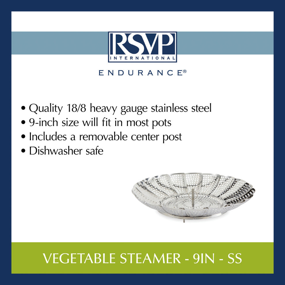 Vegetable Steamer - 9In - Ss