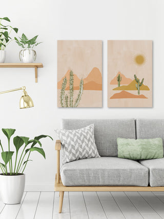 Tough Plants Diptych, 2-Piece Set, 16x24 Panels