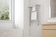 Ancona Liazzo Dual 8-Bar Brushed Towel Warmer With Shelf and On-Board Timer