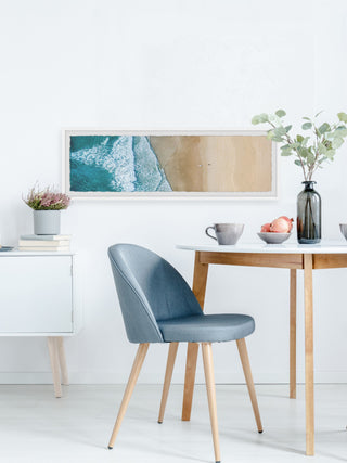 "Tired Surfer" Framed Painting Print, 45x15