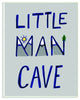 Kids Little Man Cave Word Boys Grey, 10"x15"