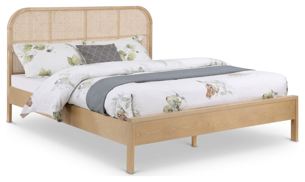 Siena Ash Wood Bed, Natural, Full