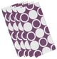 19"x19" Small Modcircles, Geometric Print Napkins, Set of 4, Purple
