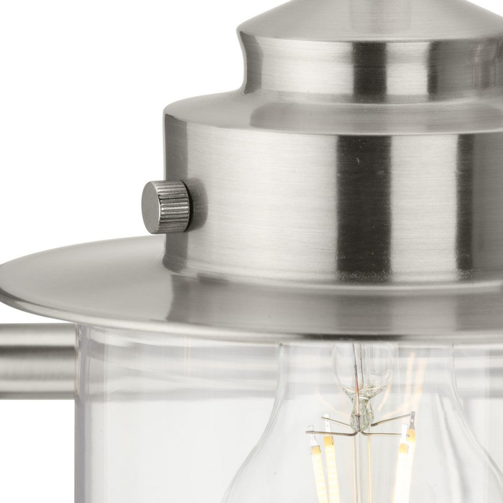 Northlake Collection Two-Light Brushed Nickel Clear Glass Bath Light