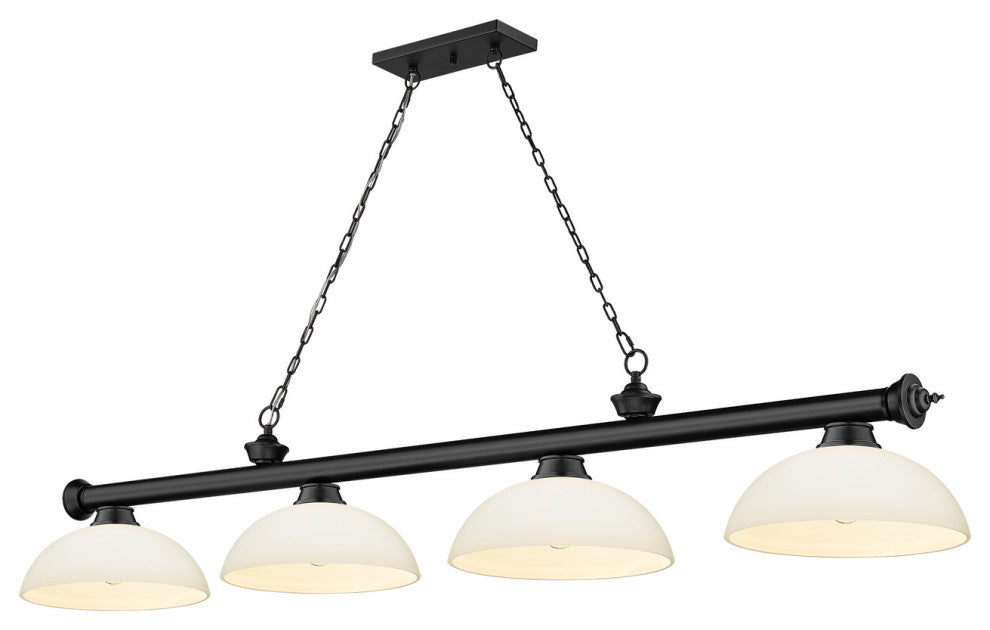 Zlite 2306-4MB-DMO14 4-Light Billiard, Matte Opal