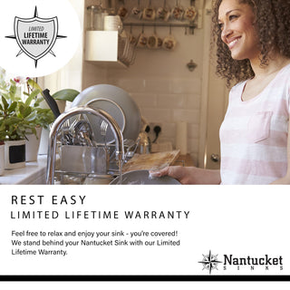 Nantucket SR3018 Pro Series Single Bowl Undermount Small Radius Sink