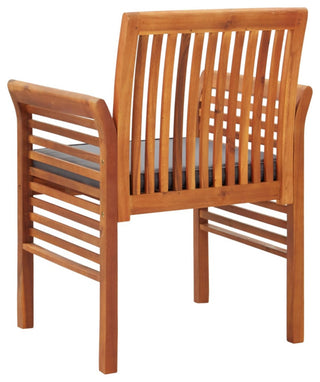 Vidaxl Garden Dining Chair With Cushion Solid Acacia Wood