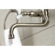 Kingston Brass KS515SN Wall Mount Bathroom Faucet, Brushed Nickel
