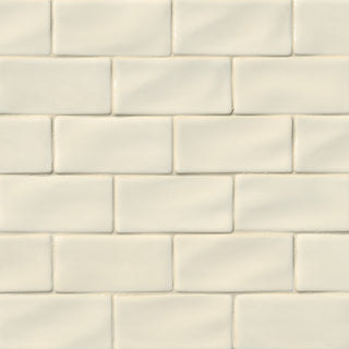 Antique White Glazed Handcrafted 3X6 Subway Tile, 10 Sft