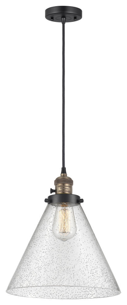 INNOVATIONS 201CSW-BAB-G44-L-LED 1-Light Mini Pendant Black Antique Brass