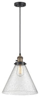 INNOVATIONS 201CSW-BAB-G44-L-LED 1-Light Mini Pendant Black Antique Brass