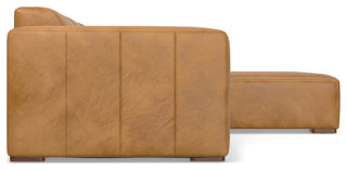 Rex Right-Facing Modular Sectional Sofa in Genuine Leather
