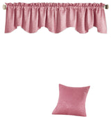 Angola Jacquard Pillow Shell and Valance Set, Candy Pink, Pillow