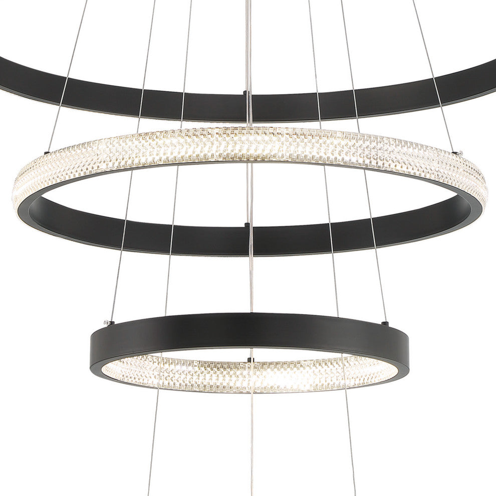 4-Light Unique LED Chandelier
