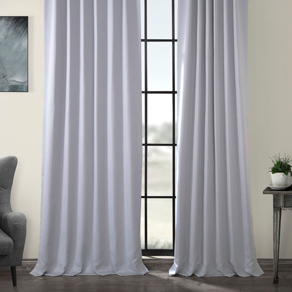 Fog Gray Room Darkening Curtain, Set of 2, 50"x96"