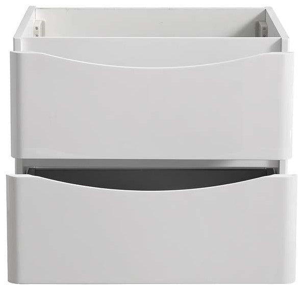 Fresca FCB9024WH Tuscany 24" Glossy White Wall Hung Modern Bathroom Cabinet