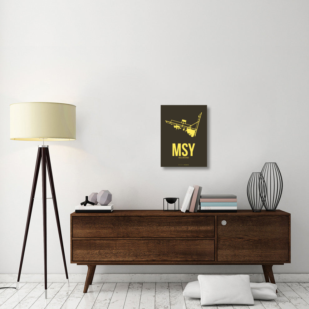 "MSY New Orleans Poster 3" Fine Art Print