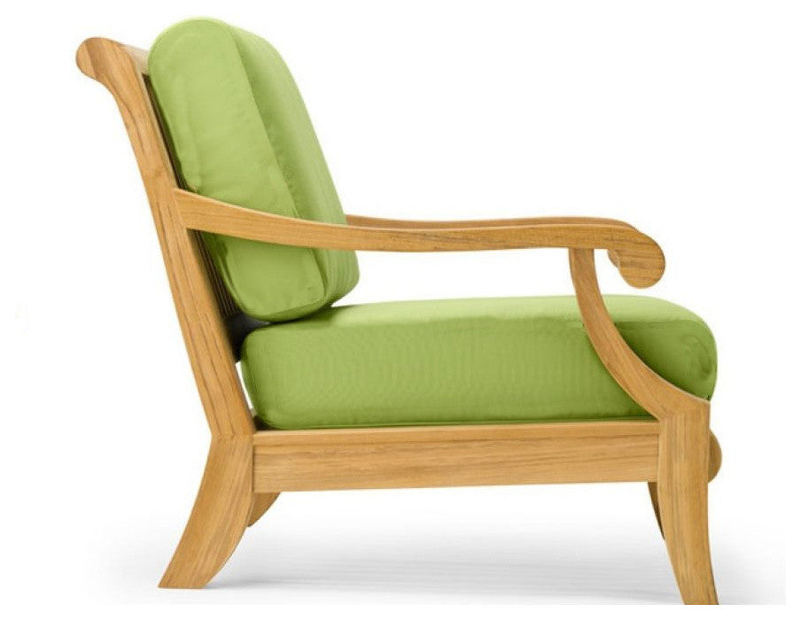 Giva Sofa Lounge Arm Chair With Canvas Black Sunbrella Cushion