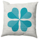 Lucky Clover St. Patrick's Day Indoor/Outdoor Pillow, Explorer Blue, 20x20"