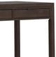 Hollander Solid Wood Wide Desk, Warm Walnut Brown