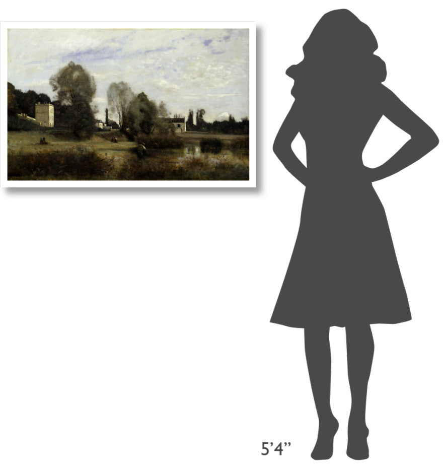 "Ville d'Avray, 1865" Print by Jean-Baptiste-Camille Corot, 38"x25"