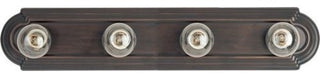 Maxim Lighting Essentials 4 Light Racetrack Bath Vanity Light, Bronze - 7124OI