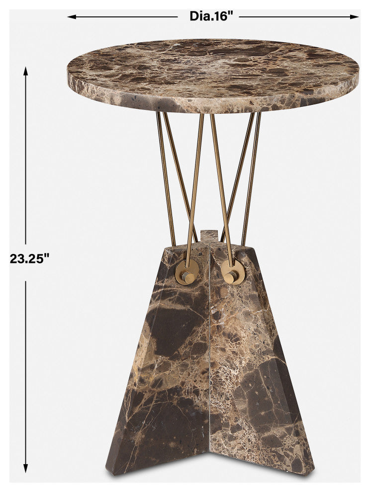 Uttermost Levitate Marble Accent Table