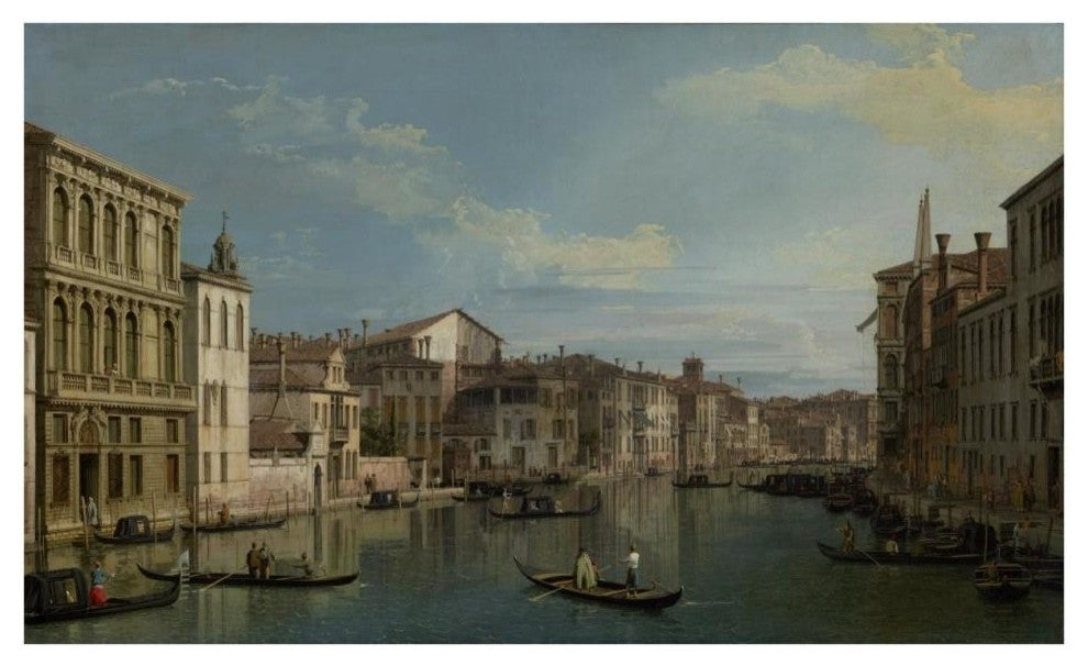 "Grand Canal in Venice, Palazzo Flangini, Campo San Marcuola" Paper Art, 38"x24"