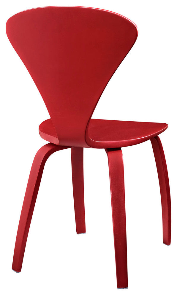 Modern Red Vortex Dining Chairs Set of 4