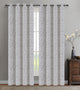 Jacquard Vine Drapery Curtain Panels, Natural, 50"x63", Set of 2