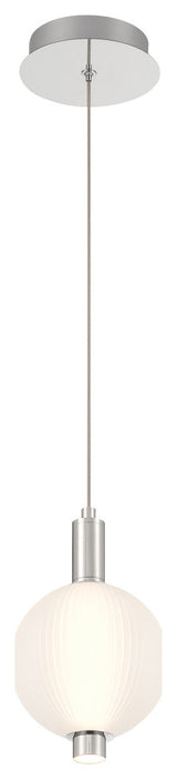 Palmas 10" LED Pendant, Nickel