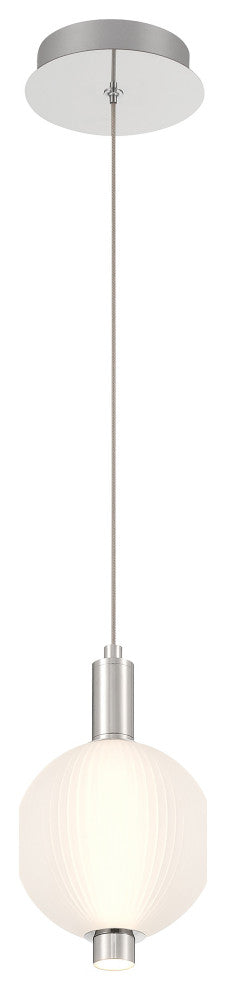 Palmas 10" LED Pendant, Nickel