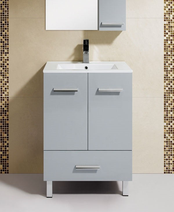 Fine Fixtures Atwood Vanity, Gray, 24"