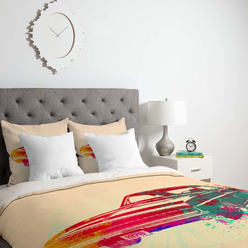 Deny Designs Naxart 1967 Dodge Charger 1 Duvet Cover - Lightweight