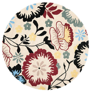 Safavieh Soho Soh776A Rug, Ivory/Multi, 6'0"x6'0" Square