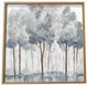 Modern All Over Blue Gray Forrest Canvas Wall Art