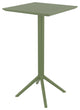 Sky Maya Square Bar Set With 2 Barstools Olive Green