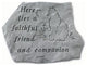 Garden Accent Stone, "Here Lies a Faithful Friend"