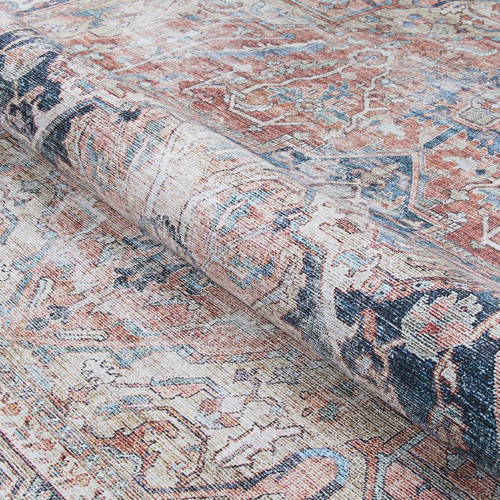 Couristan Pasha Antique Kashan Rust Area Rug, 9' X 12'