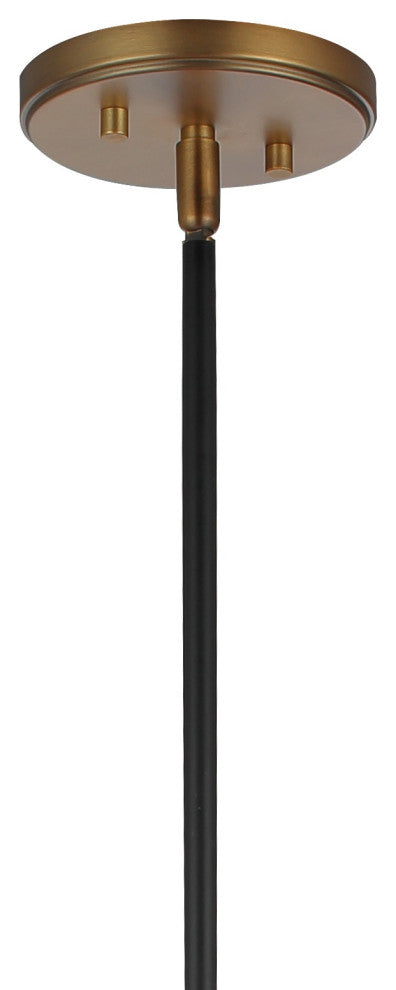 13 - Light Sputnik Chandelier in Black and Brass - Mid-Century Modern