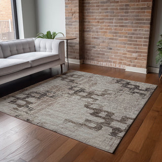 Addison Premium Washable Mayfield AMF121 Brown 9' x 12' Rug